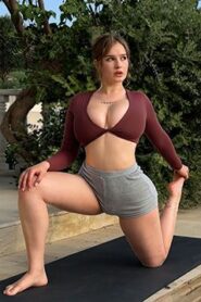 Big tit young MILF Cheating with the Gardener